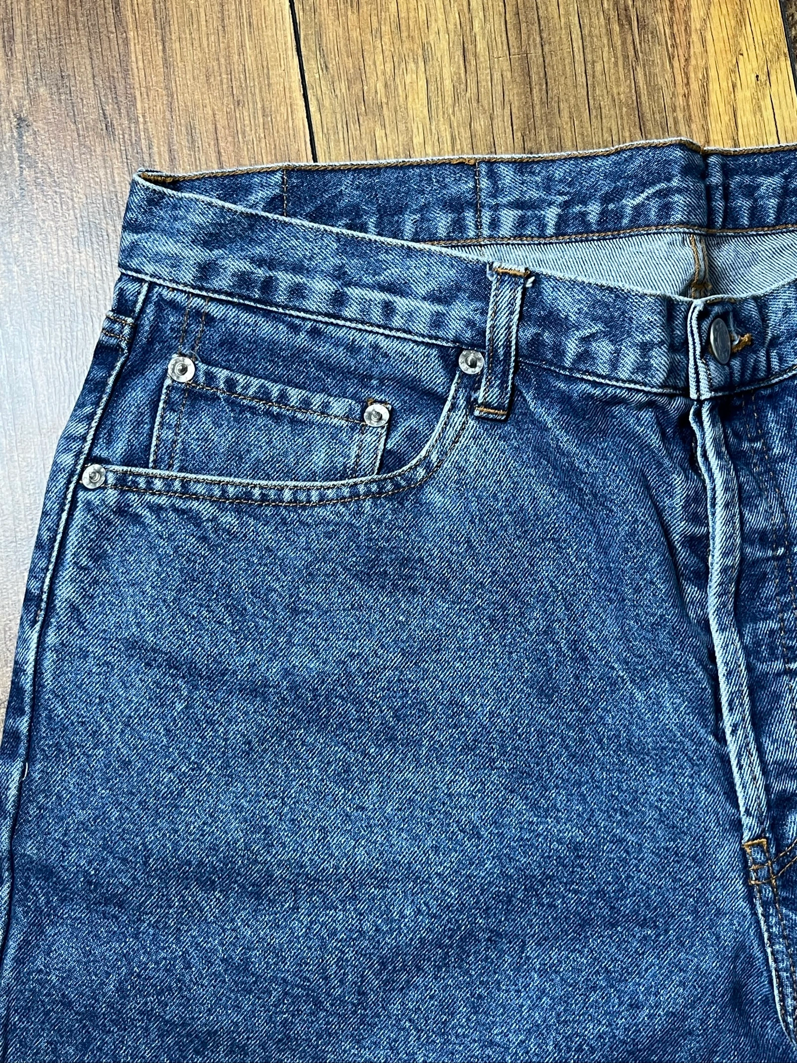 Vintage washed blue straight cut jeans classic fit - WoMack - size 46 - very good condition – photo 3